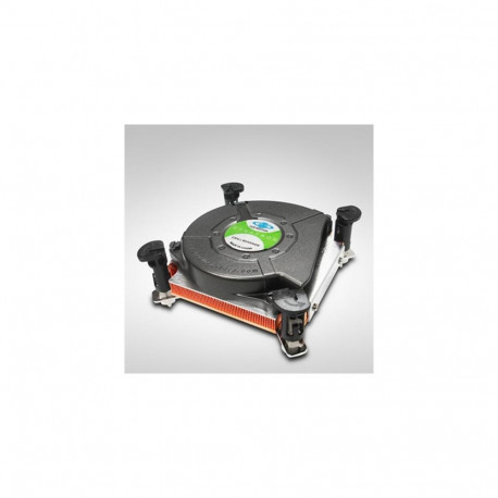 Inter-Tech K-2 Processor Cooler 7.5 cm Black, Copper, Silver