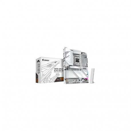 GIGABYTE X870 AORUS ELITE X3D ICE Motherboard - Supports AMD Ryzen 9000 CPUs, 16+2+2 Phases Digital