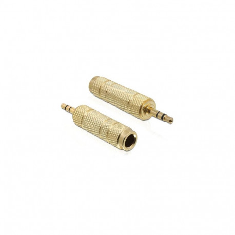 DeLOCK 65360 cable gender changer 3.5 mm 6.35 mm Gold
