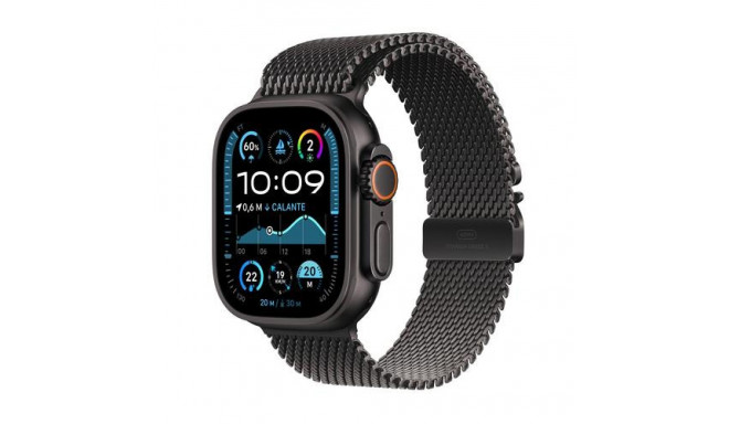 Apple Watch Ultra 2 GPS + Cellular 49mm Black Titanium Case with Black Titanium Milanese Loop - L