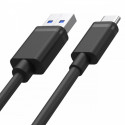 Cable USB-C - USB-A 2.0; 2M; M/M; C14068BK