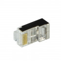 Plug connector CAT.6 100 pcs shielded black
