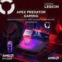 Lenovo Legion Pro 7 16AFR10H eclipse must 16" OLED WQXGA 2560 x 1600 pikslit 240 Hz läikiv AMD Ryzen