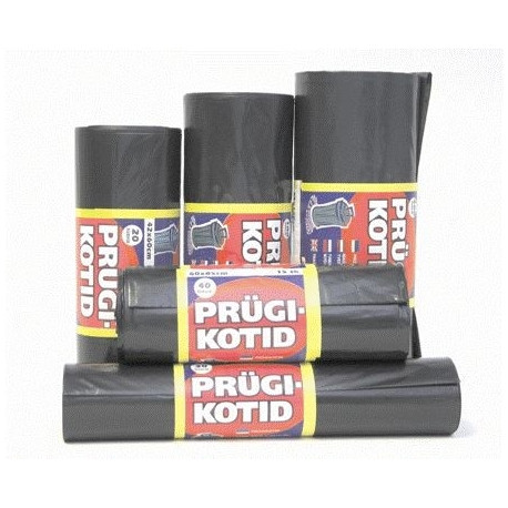 Prügikott  20l  must LD (42*60) 30my, 50tk/rullis