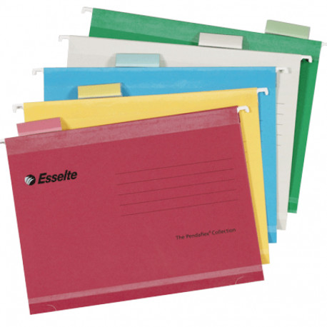 Rippkaaned A4 Esselte Pendaflex kollane,31,7x24cm