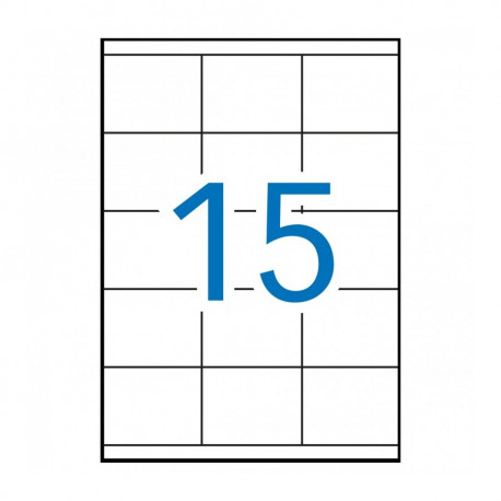 Etikett iseliimuv APLI 70x50,8mm, 15tk A4 lehel, 100l/pk, Ref.01295