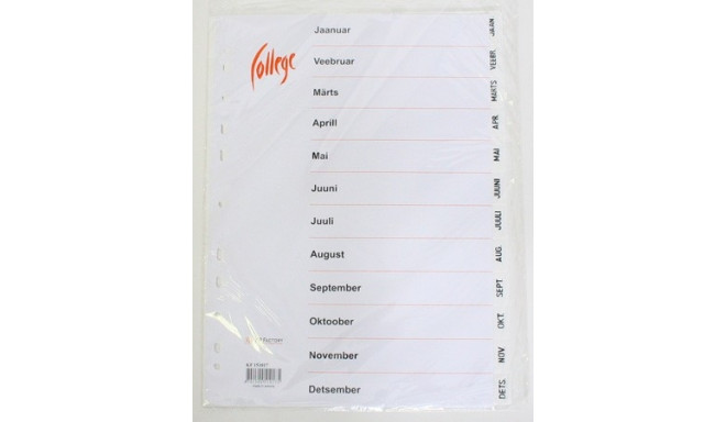 Registrilehed jaanuar-detsember plast, College