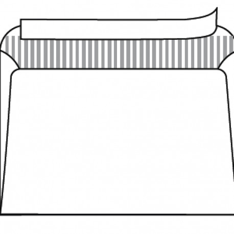 Ümbrik iseliimuv C6, hallisisetrükiga, 1000tk. kastis