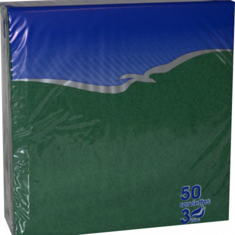 Salvrätik roheline 33x33cm  50tk/pk 3-kihiline