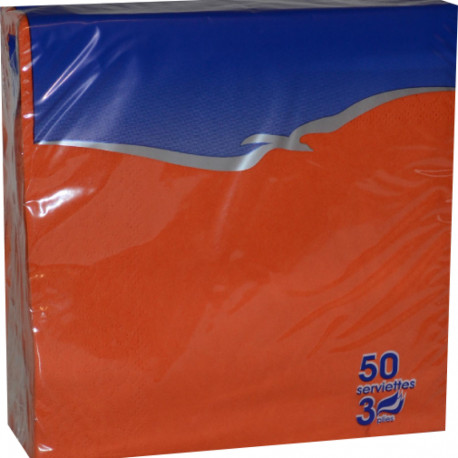 Salvrätik oranz 33x33cm 50tk/pk 3-kihiline