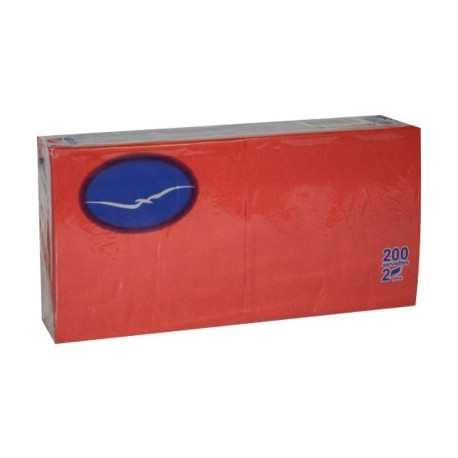 Salvrätik 24x24cm 200 tk/pk  2-kihiline (punane)