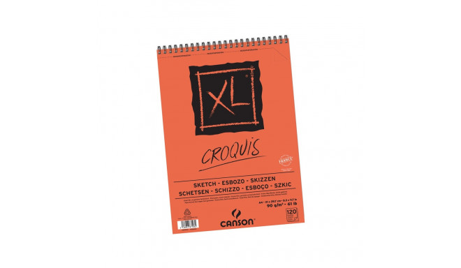 Eskiisiplokk Croquis XL A4/90g 120 lehte spiraal