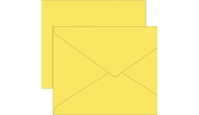 Ümbrik C6 10tk. pakis, kollane, Brunnen