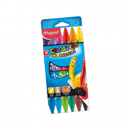 Õlipastellid Color Peps 12värvi, Maped