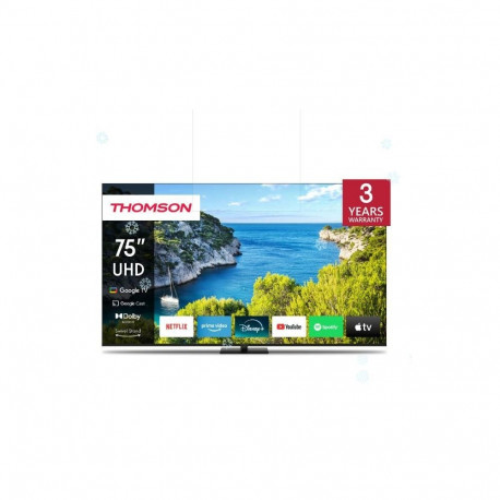 Thomson TV Set||75"|4K/Smart|3840x2160|Wireless LAN|Bluetooth|Google TV|Black|75UG5C14