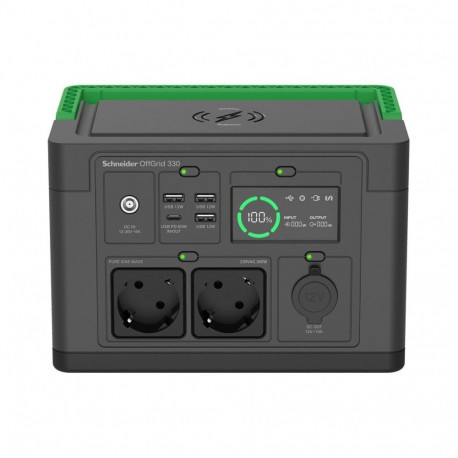 Schneider Electric APC OffGrid Portable Power Station 330, 230V, 332Wh Lithium-ion, LCD, 2 CEE 7/3 S