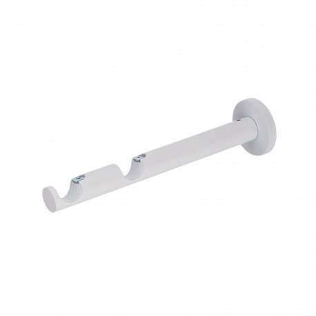 CURTAIN ROD BRACKET DOUBLE D19 M.WHITE