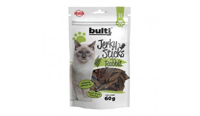 BULTI jäneseliha rikkad jerky-pulgad kassimaius 60g