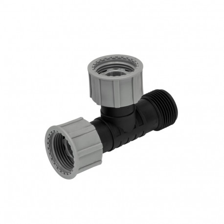 Svivel kollektori tee - väliskeere 1"/ sisekeere 1" / sisekeere 1"