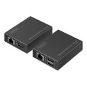 DIGITUS HDMI KVM Extender Set 4K/30Hz 40/70 m PoC CAT Black
