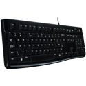 LOGITECH K120 Corded Keyboard - BLACK - USB - US INT'L - EER