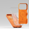 Kaitseümbris Silicone Magnetic, Apple iPhone 17 Pro, oranž, MagSafe ühilduv, Ringke