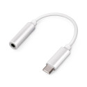 Setty adapter USB-C - audio jack 3,5mm, white