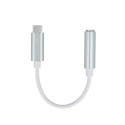Setty adapter USB-C - audio jack 3,5mm, white