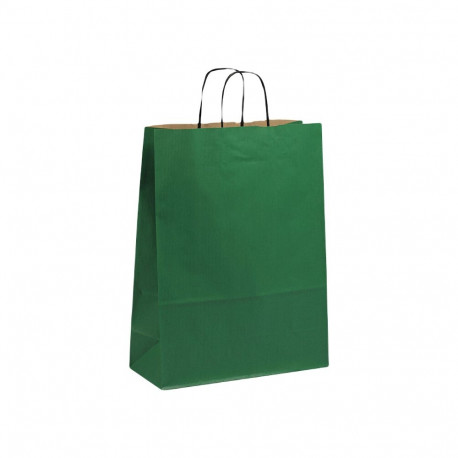 Paberkott paberpaelsangaga 190x80x210 mm, 80 gsm, rohelisest jõupaberist