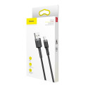 Baseus cable Cafule USB - Lightning 0,5 m 2,4A grey-black