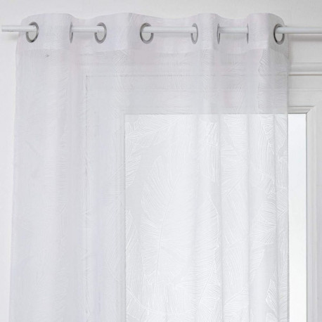 Curtain Atmosphera Tropical Polyester White (140 x 240 cm)
