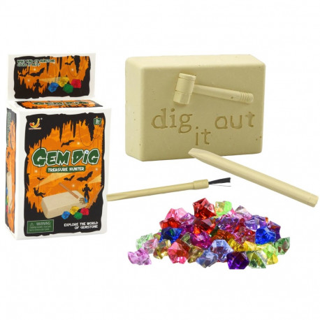 Mini Zestaw Archeologiczny Wykopaliska Kryształów Narzędzia