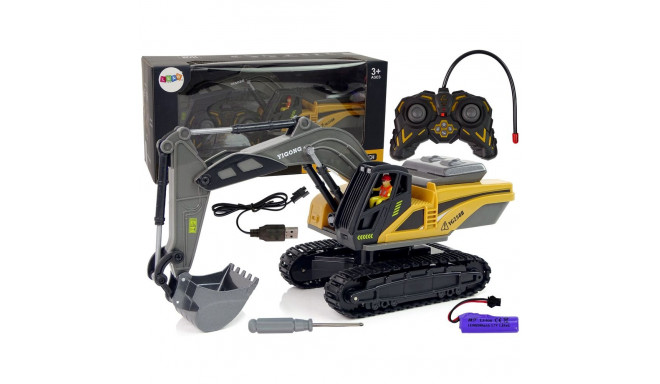 Zdalnie Sterowana 2.4G kollane roomikekskavaator