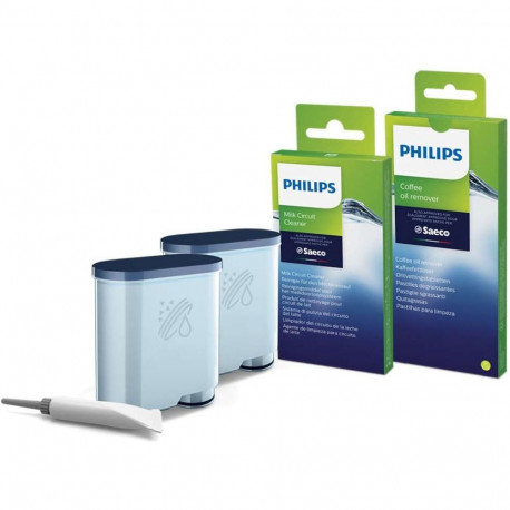 Puhastuskomplekt Philips Saeco CA6707 hoolduskomplekt (2 AquaClean filtrit, puhastustabletid, piimas