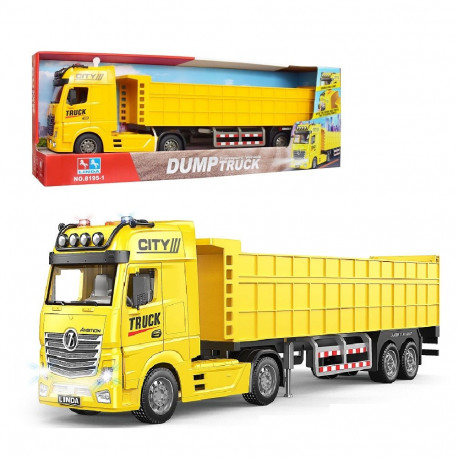 Heli ja valgusega veoauto haagisega 58 cm