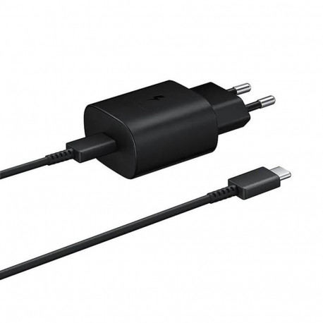 Samsung Samsung 25W EP-TA800EBE USB-C Wall Charger with Samsung EP-DA705BBE USB-C / USB-C Cable Repl