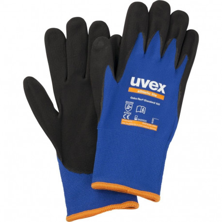 uvex athletic lite assembly glove size 9