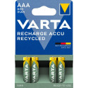 1x4 Varta RECHARGE ACCU taaskasutatud 800 mAH AAA Micro NiMH