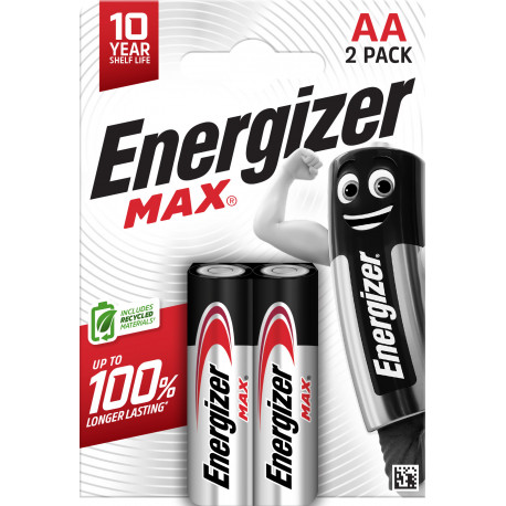 Energizer battery Max Alkaline AA CP2