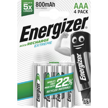Energizer rechargeable battery Recharge Extreme AAA CHP4 800mAh