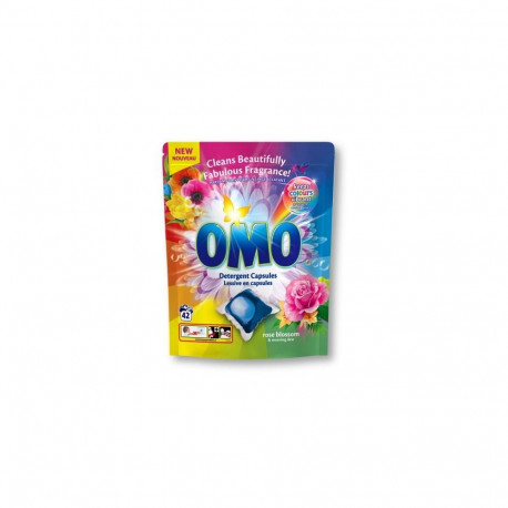 CAPSULES OMO ROSE BLOSSOM LAUNDRY 42 PCS