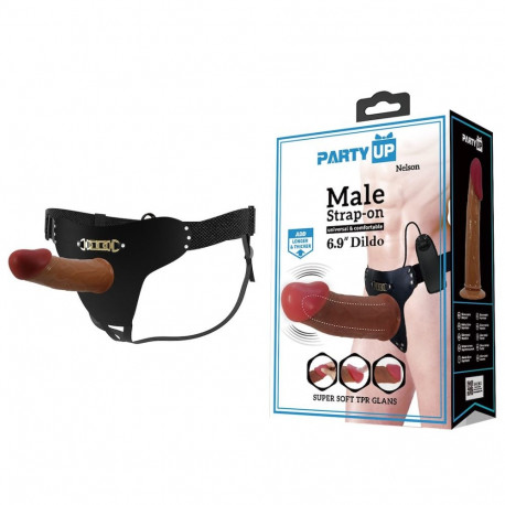 Nelson proteza penisa strap on z wibracjami