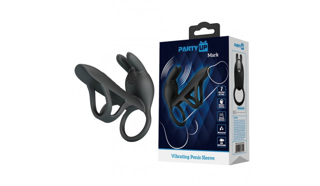 Mark Wibrująca nakładka na penisa ze stymulatorem łechtaczki