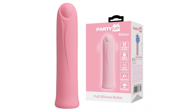 Edison mini wibrator 10,3 cm różowy