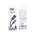 Cable USB C to Lightning Hoco PD 27W with display 1 m X118 black