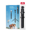 FORCELL F-GRIP S150XL selfie stick with wireless remote control tripod black