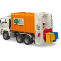 BRUDER MAN TGA garbage truck rear loader, model vehicle BRUDER MAN TGA garbage truck rear loader, model vehicle
