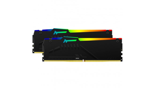 Kingston FURY 32 GB DDR5-5600 Kit, memory (black, KF556C36BBEAK2-32, Fury Beast RGB, XMP, EXPO, for 