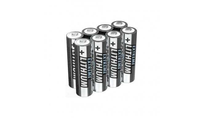Ansmann Extreme Lithium Mignon AA, battery (silver, 8 pieces)