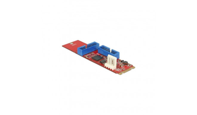 Adapter M.2 Key B+M 2 x USB 3.0 postpistikud